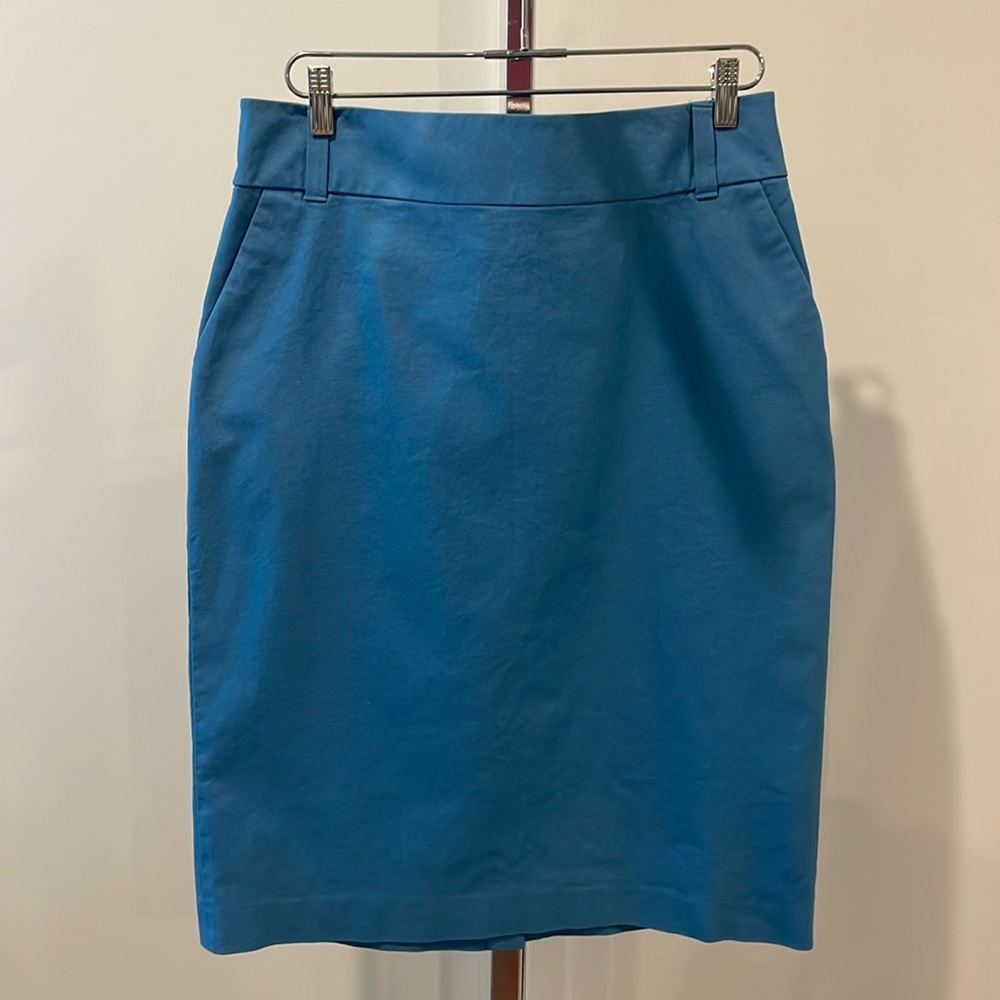Banana Republic blue pencil skirt